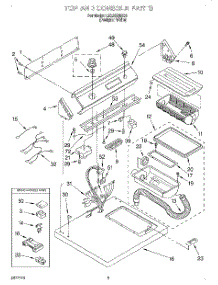 02 - Section parts for Whirlpool Dryer LEL8858EQ0 from AppliancePartsPros.com