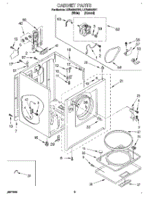 02 - Section parts for Whirlpool Dryer LER4624BN1 from AppliancePartsPros.com