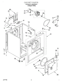 02 - Section parts for Whirlpool Dryer LER3624EQ0 from AppliancePartsPros.com