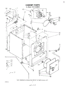 03 - Section parts for Whirlpool Dryer 3LE5710XMW0 from AppliancePartsPros.com