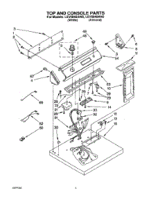 02 - Section parts for Whirlpool Dryer LEV6848AW0 from AppliancePartsPros.com