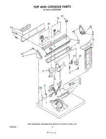 02 - Section parts for Whirlpool Dryer LE6055XSW0 from AppliancePartsPros.com