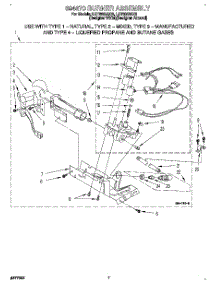 04 - 694670 Burner Assembly parts for Whirlpool Dryer LGT8858AQ0 from AppliancePartsPros.com