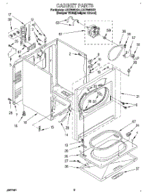 02 - Section parts for Whirlpool Dryer LEC7848DQ0 from AppliancePartsPros.com