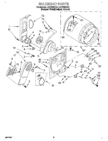 03 - Section parts for Whirlpool Dryer LEC7848DQ0 from AppliancePartsPros.com