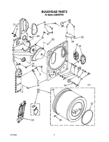 03 - Section parts for Whirlpool Dryer LE4900XTW2 from AppliancePartsPros.com