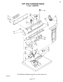 02 - Section parts for Whirlpool Dryer LE6800XPW0 from AppliancePartsPros.com