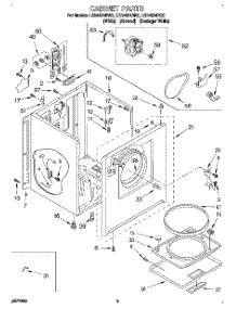 02 - Section parts for Whirlpool Dryer LER4624BQ2 from AppliancePartsPros.com