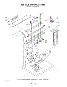 03 - Section parts for Whirlpool Dryer LE5800XSW2 from AppliancePartsPros.com
