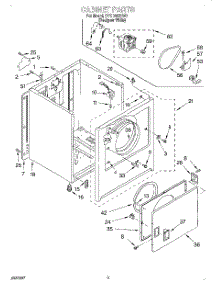02 - Section parts for Whirlpool Dryer BYCD4932W0 from AppliancePartsPros.com