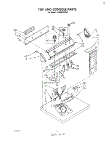 03 - Section parts for Whirlpool Dryer LE5800XPW0 from AppliancePartsPros.com