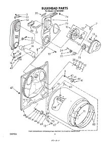 04 - Bulkhead parts for Whirlpool Dryer LG7681XSW1 from AppliancePartsPros.com