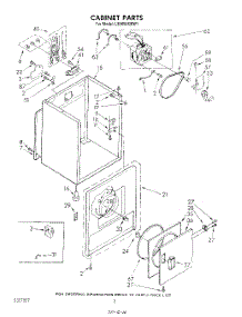 02 - Section parts for Whirlpool Dryer LE5650XMW1 from AppliancePartsPros.com