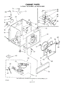 06 - Cabinet parts for Whirlpool Dryer GCG2101XMW1 from AppliancePartsPros.com