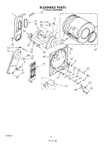 04 - Section parts for Whirlpool Dryer LE5650XMW1 from AppliancePartsPros.com