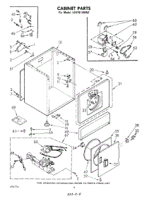 03 - Cabinet parts for Whirlpool Dryer LG5701XMW2 from AppliancePartsPros.com