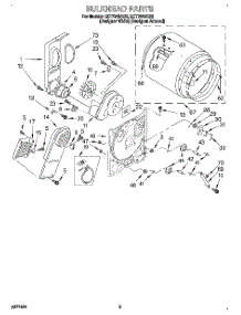03 - Section parts for Whirlpool Dryer LET7848AZ2 from AppliancePartsPros.com