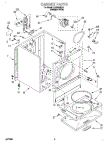 02 - Section parts for Whirlpool Dryer LER5634DQ1 from AppliancePartsPros.com