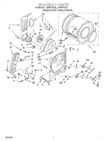 04 - Bulkhead parts for Whirlpool Dryer LGR5644EQ2 from AppliancePartsPros.com
