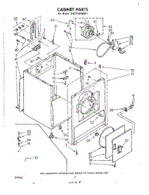03 - Section parts for Whirlpool Dryer 3LE5710XMW1 from AppliancePartsPros.com
