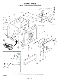 03 - Cabinet parts for Whirlpool Dryer CG2501XMW0 from AppliancePartsPros.com