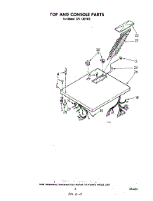 04 - Top And Console , Literature And Optional parts for Whirlpool Dryer CFI1301W2 from AppliancePartsPros.com