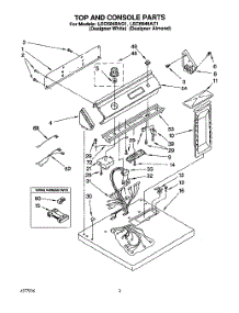 02 - Section parts for Whirlpool Dryer LEC6848AQ1 from AppliancePartsPros.com