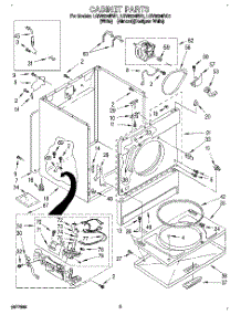 02 - Cabinet parts for Whirlpool Dryer LGV6634BN1 from AppliancePartsPros.com