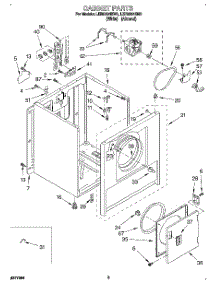 02 - Section parts for Whirlpool Dryer LER5624BW2 from AppliancePartsPros.com