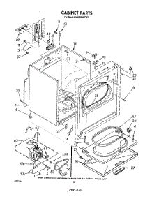 02 - Section parts for Whirlpool Dryer LE7685XPW1 from AppliancePartsPros.com