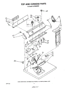 03 - Section parts for Whirlpool Dryer LE7685XPW1 from AppliancePartsPros.com