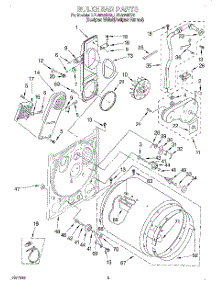 03 - Section parts for Whirlpool Dryer LEL8858DQ0 from AppliancePartsPros.com