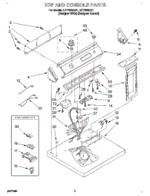 02 - Section parts for Whirlpool Dryer LET7848AQ1 from AppliancePartsPros.com