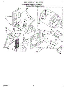 03 - Section parts for Whirlpool Dryer LET7848AQ1 from AppliancePartsPros.com