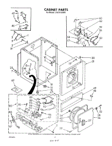 03 - Cabinet parts for Whirlpool Dryer LG5791XSW0 from AppliancePartsPros.com