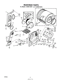 04 - Bulkhead parts for Whirlpool Dryer 1LG9801XKW1 from AppliancePartsPros.com
