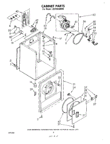 02 - Section parts for Whirlpool Dryer LE5780XMW0 from AppliancePartsPros.com