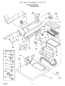 02 - Top And Console, Lit / Optional parts for Whirlpool Dryer LGL7646EQ0 from AppliancePartsPros.com