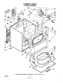 03 - Section parts for Whirlpool Dryer LE9800XMW1 from AppliancePartsPros.com