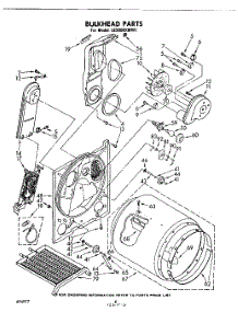 04 - Section parts for Whirlpool Dryer LE9800XMW1 from AppliancePartsPros.com