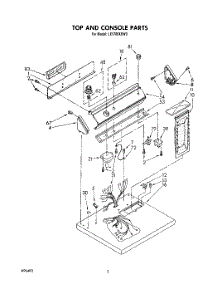 02 - Section parts for Whirlpool Dryer LE5700XSW0 from AppliancePartsPros.com