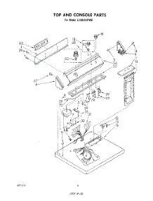 03 - Section parts for Whirlpool Dryer LE5805XPW0 from AppliancePartsPros.com