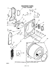 03 - Section parts for Whirlpool Dryer LE4935XMW0 from AppliancePartsPros.com