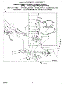 04 - 694670 Burner Assembly parts for Whirlpool Dryer LGT8858AZ1 from AppliancePartsPros.com