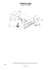 04 - Console parts for Whirlpool Dryer 3CE2110XMW1 from AppliancePartsPros.com
