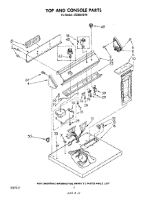 03 - Section parts for Whirlpool Dryer LE6680XSW0 from AppliancePartsPros.com