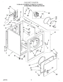 02 - Section parts for Whirlpool Dryer LER4634EQ0 from AppliancePartsPros.com