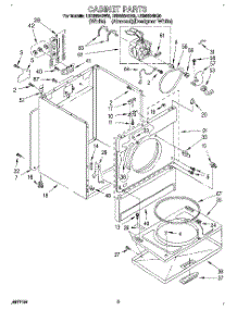 02 - Section parts for Whirlpool Dryer LER6634BN0 from AppliancePartsPros.com