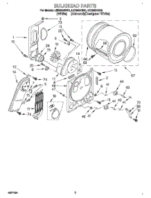 03 - Section parts for Whirlpool Dryer LER6634BN0 from AppliancePartsPros.com