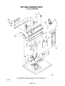 03 - Section parts for Whirlpool Dryer LE5535XPW0 from AppliancePartsPros.com